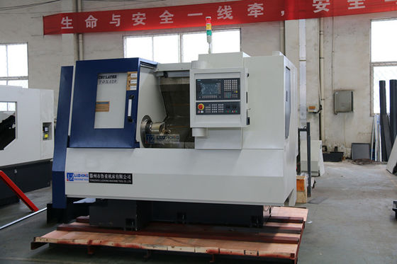 CNC кровати скоса ремонта колеса сплава TCK520 обрабатывает одиночные шпиндели на токарном станке