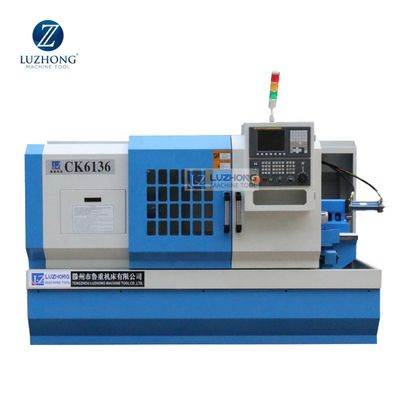 Токарный станок небольшой нержавеющей стали токарного станка металла CNC CK6136D подвергая механической обработке