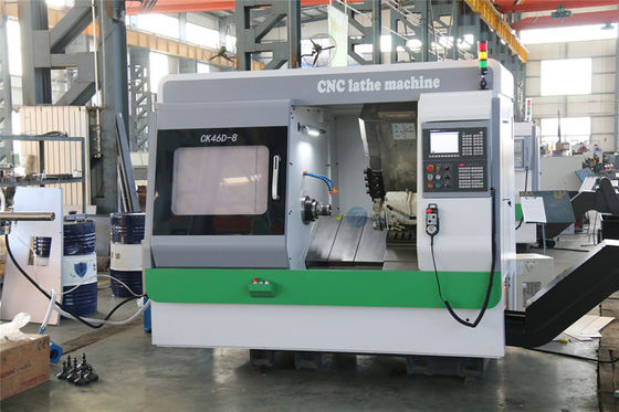 CNC кровати скоса оси CK46D-8 5 обрабатывает на токарном станке для продажи с осью c и филируя инструментами